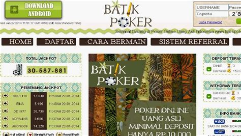 batik poker online